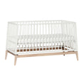Bild in Galerie-Betrachter laden, Luna™ Babybett 140x70cm, white/oak