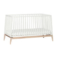 Bild in Galerie-Betrachter laden, Luna Babybett 140x70cm, white/oak ausgeschnitten Junior