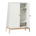 Bild in Galerie-Betrachter laden, Luna Kleiderschrank klein, white/oak offen