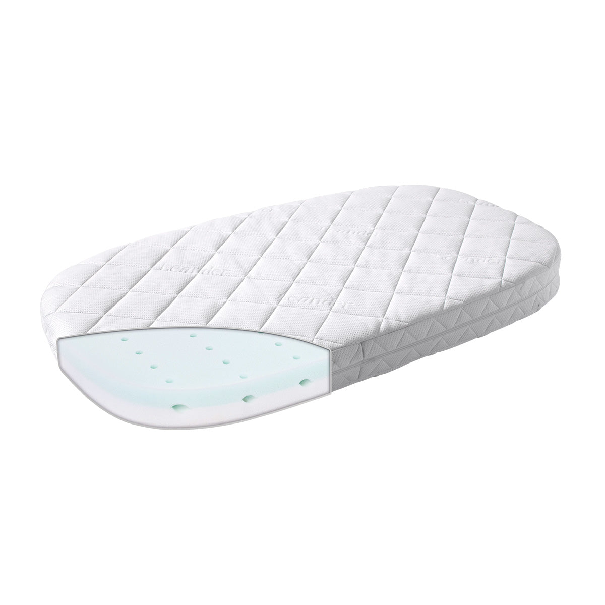 Premium Matratze für Leander Classic Babybett horizontale Luftkanäle