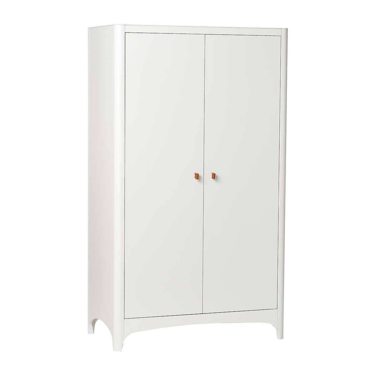 Classic™ Kleiderschrank White geschlossen ausgeschnitten seitlich