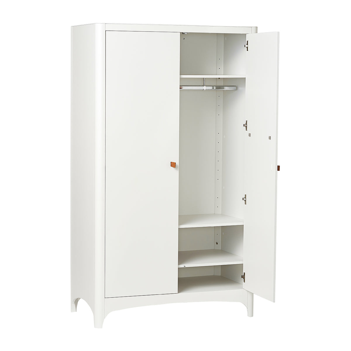 Classic™ Kleiderschrank White offen, ausgeschnitten, leer