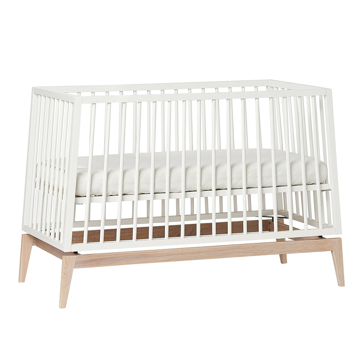 Luna™ Babybett 120x60cm, white/oak