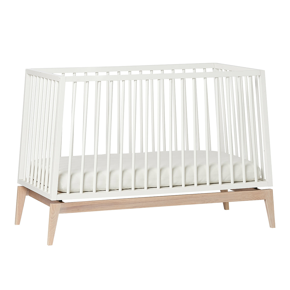 Luna™ Babybett 120x60cm, white/oak