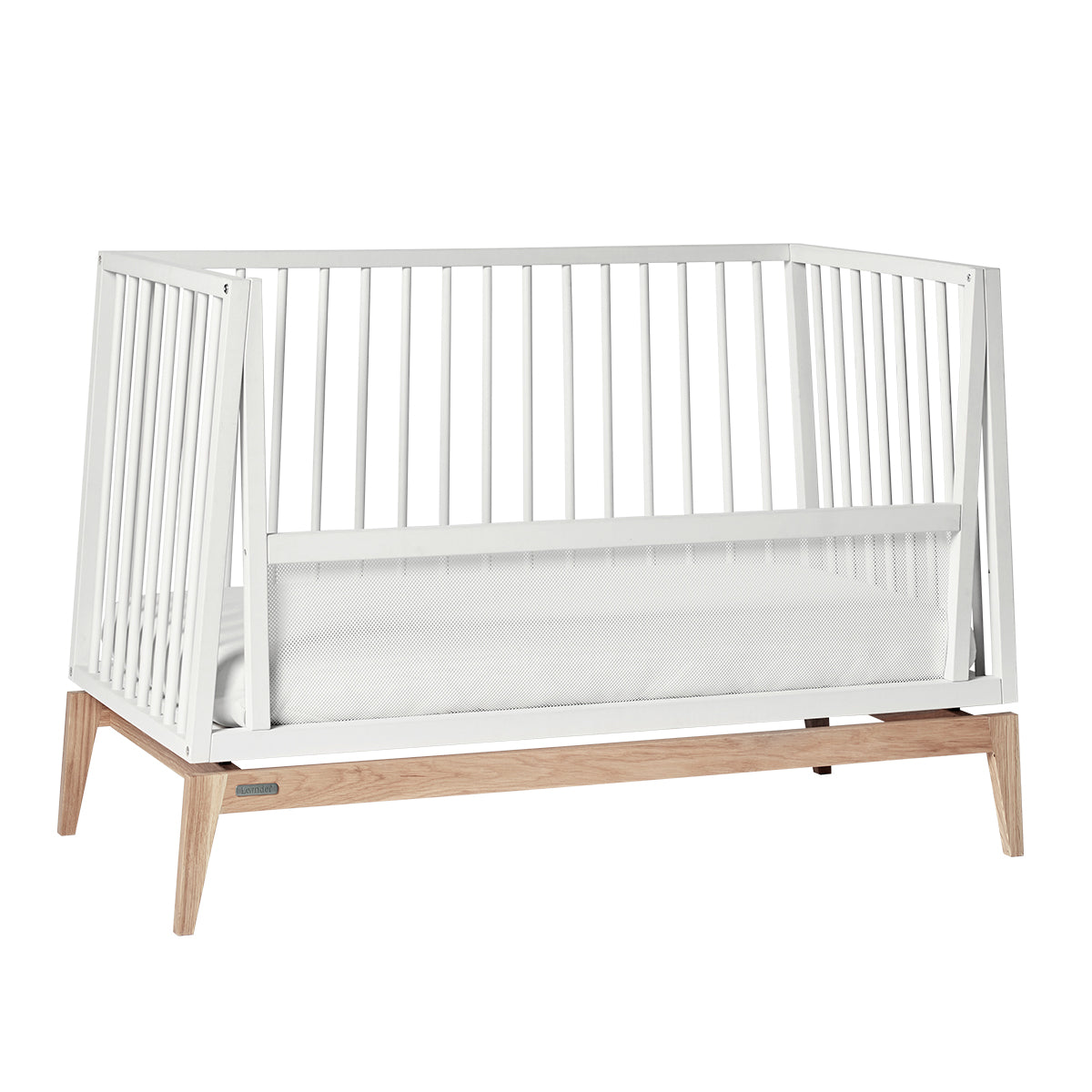 Luna™ Babybett 120x60cm, white/oak