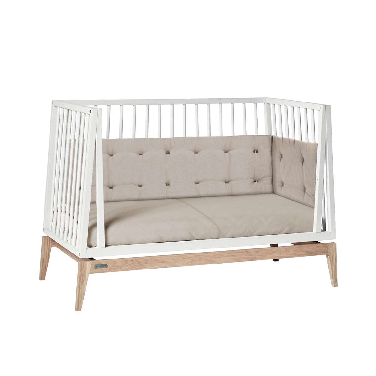 Umbauset für Luna Babybett 120cm offen mit Lehne