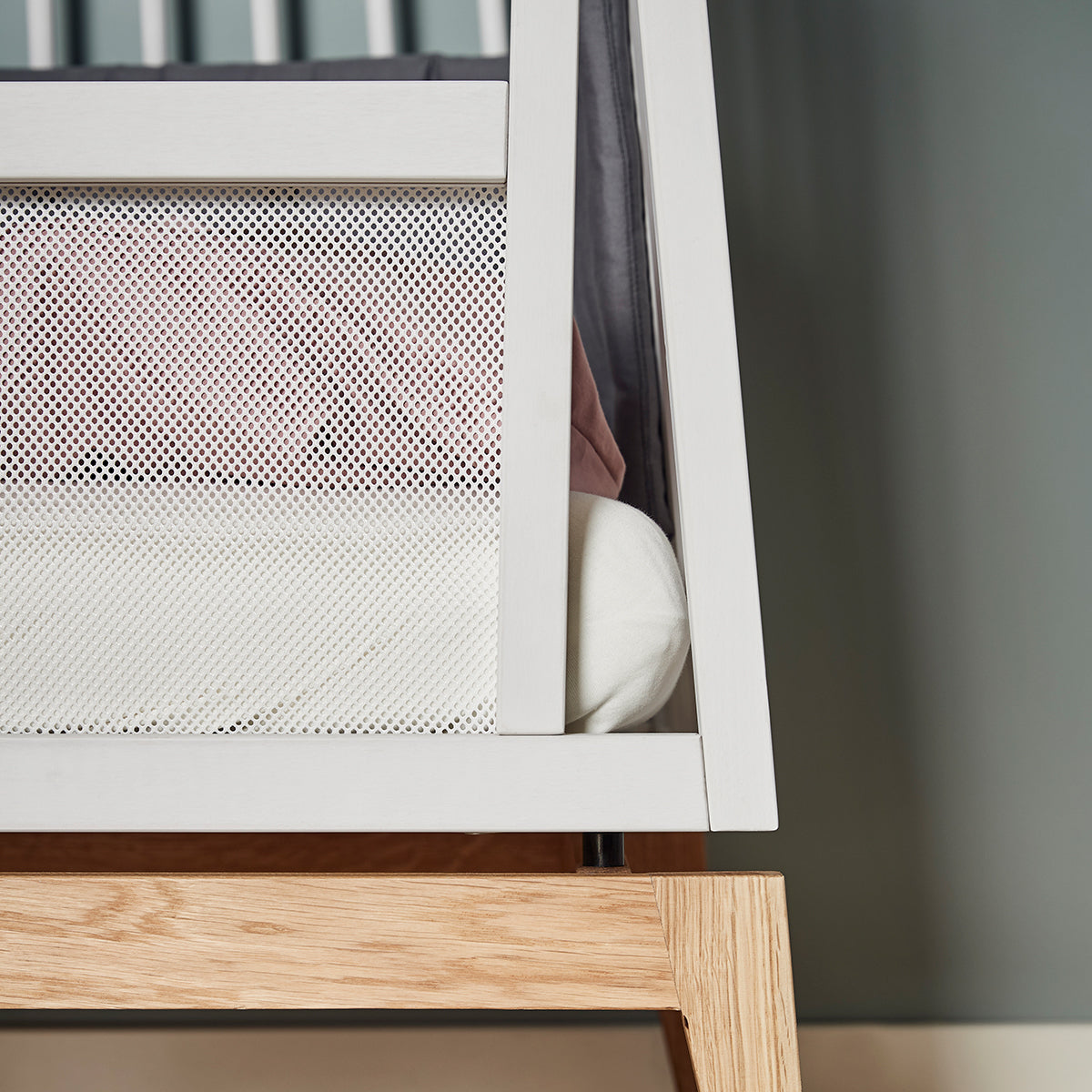 Umbauset für Luna Babybett 120cm close Up Ecke